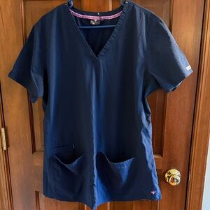 Med Couture Navy Blue Women's Top